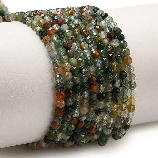 Natural Indian Agate Beads Strands