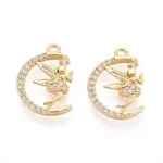 Brass Micro Pave Cubic Zirconia Pendants