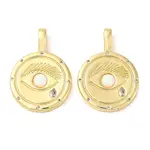 Rack Plating Brass Cubic Zirconia Pendants