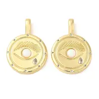 Rack Plating Brass Cubic Zirconia Pendants