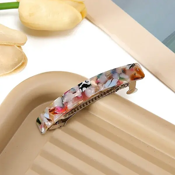 Cellulose Spring Clamp Acetate Hair Barrettes