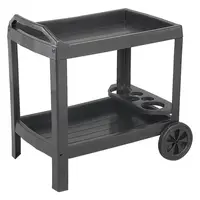 ZAHRADNÍ SERVÍROVACÍ VOZÍK, antracitová,