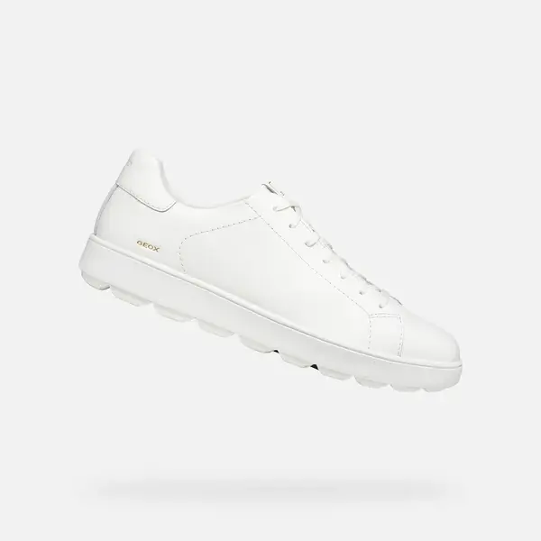 Biele pánske tenisky Geox Spherica Ecub-1 B