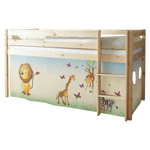 Livetastic VYSOKÁ POSTEL, 90/200 cm přírodní barvy, vícebarevná