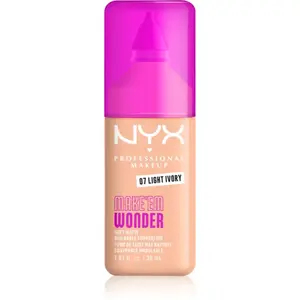 NYX Professional Makeup Make ‘Em Wonder lehký matující make-up odstín 07 Light Ivory 30 ml