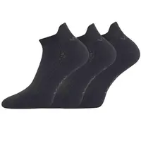 3PACK ponožky bambusové čierné (Blake) L