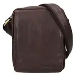 Pánská kožená taška přes rameno SendiDesign Danet - tmavě hnědá