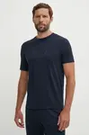 Tričko EA7 Emporio Armani tmavomodrá barva, s aplikací, PJUJZ.6DPT71