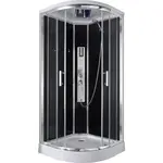 SPRCHOVÝ KOUT černá, barvy chromu