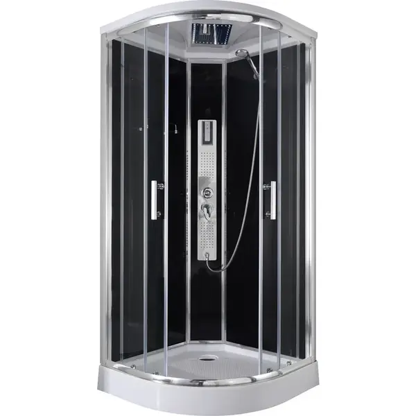 SPRCHOVÝ KOUT barvy chromu, černá