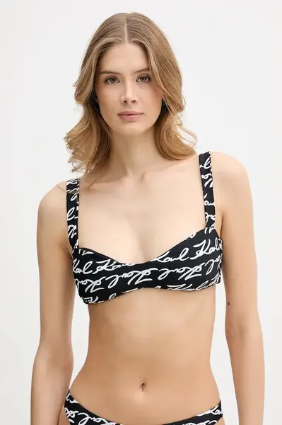Plavková podprsenka Karl Lagerfeld KARL SIGNATURE