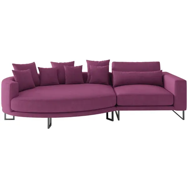 Livetastic POHOVKA BIG SOFA, textil, magenta