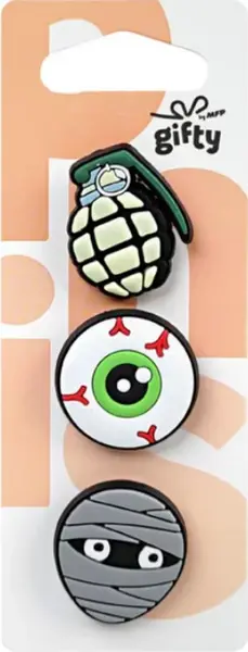 Gifty - Silikonová sada 3 pinů dobrodruh