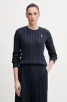 Bavlněný svetr U.S. Polo Assn. CREW NECK CABLE
