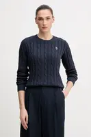 Bavlněný svetr U.S. Polo Assn. CREW NECK CABLE