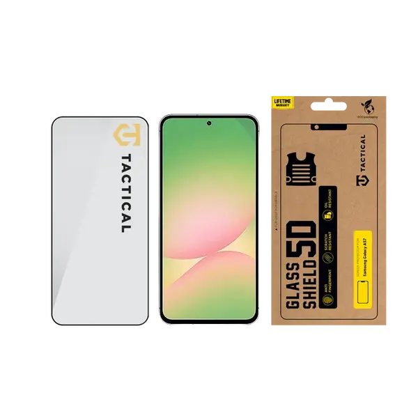 Tvrzené sklo Tactical Glass Shield 5D pro Samsung Galaxy A57, černá