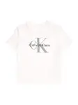 Calvin Klein Jeans Tričko  sivá / čierna / biela
