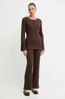 Svetr a kalhoty Answear.LAB hnědá barva