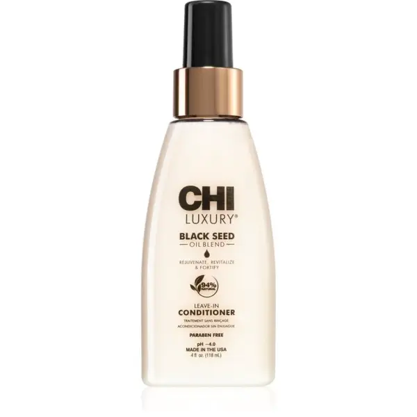 CHI Luxury Black Seed Oil Leave-In Conditioner vyživující bezoplachový kondicionér 118 ml