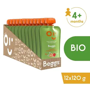 BEGGS Mrkev a jablka BIO 12 kusů