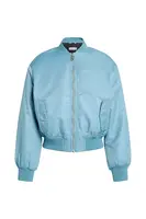 Dětská bomber bunda Calvin Klein Jeans modrá barva, IB0IB02254