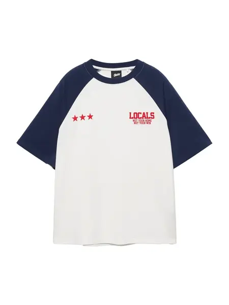 Pull&Bear Tričko  námornícka modrá / červená / biela