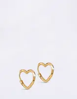 ENAMEL Copenhagen Hoops, Organic Heart Small 925S/GP/M