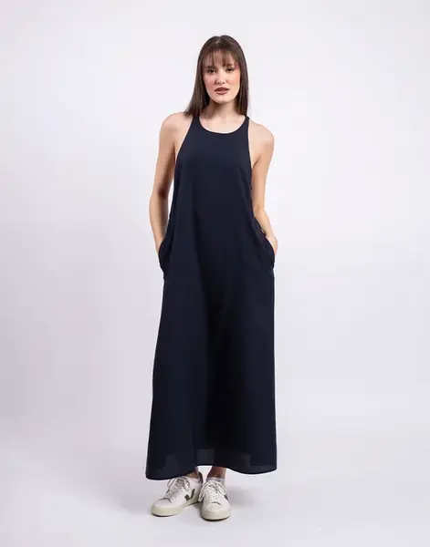 ECOALF Crome Dress DARK NAVY M