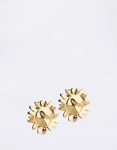 ENAMEL Copenhagen Studs, Large Sunshine 925S/GP