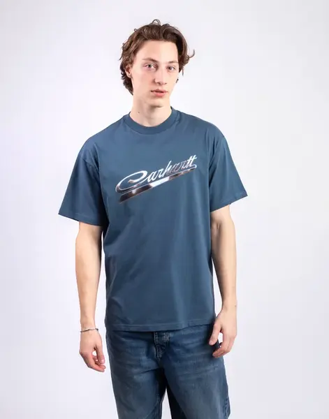 Tričko Carhartt WIP S/S Vrooom T-Shirt Office Blue