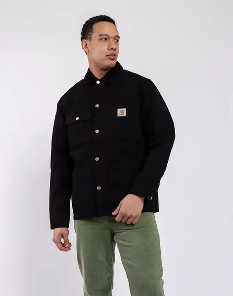 Carhartt WIP Michigan Coat Black / Black rinsed XXL