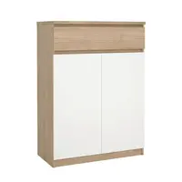 Livetastic BOTNÍK, bílá, barvy dubu, 80,4/111,3/40 cm