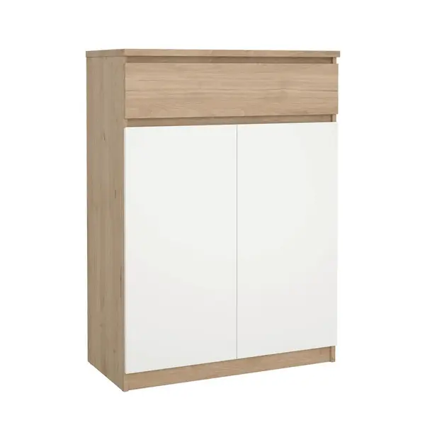 Livetastic BOTNÍK, bílá, barvy dubu, 80,4/111,3/40 cm