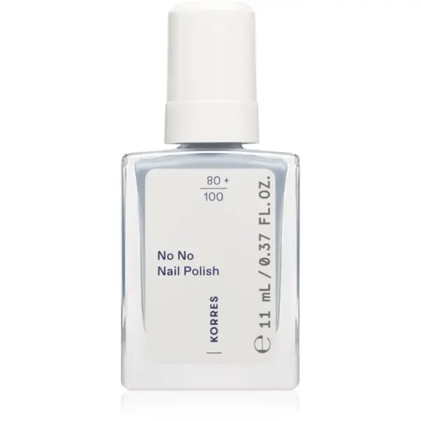 Korres No No Nail Polish ošetrujúci lak na nechty odtieň 72 Pastel Blue 11 ml