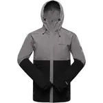 ALPINE PRO BORG Pánska bunda, sivá, veľkosť