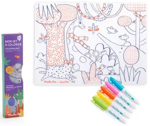 Silikonové prostírání s fixami Les Toupitis - Neznámý