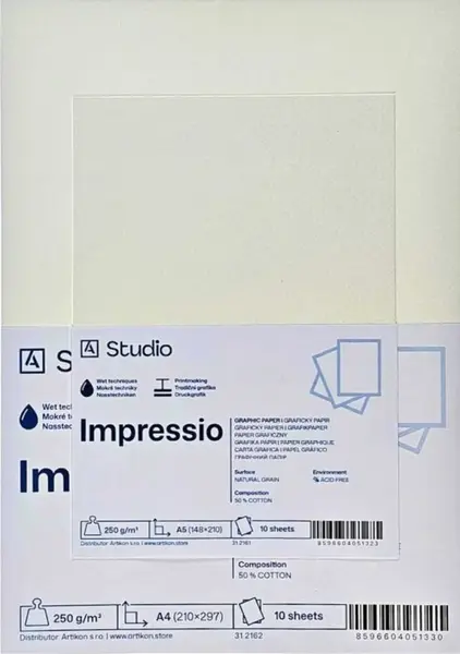 Grafický papír Impressio 250g A5, 10 listů