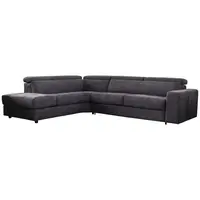 Novel ROHOVÁ SEDAČKA, textil, antracitová