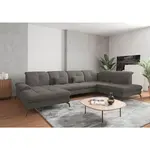 Sit & More SEDACÍ SOUPRAVA, textil, barvy grafitu