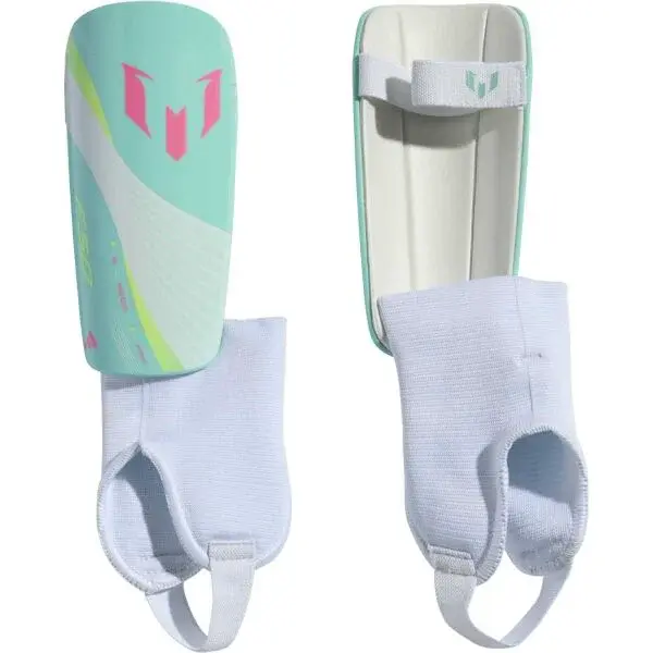 adidas MESSI SG MTC J Detské futbalové chrániče, tyrkysová, veľkosť