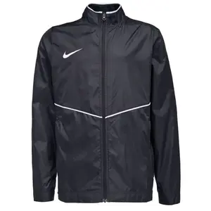 Nike PARK RAIN JACKET JR Detská športová bunda, čierna, veľkosť