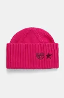 Čepice Chiara Ferragni růžová barva, 77SBZK32