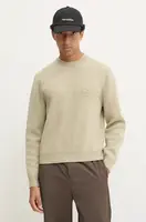 Vlněný svetr Nanushka STONO pánský, zelená barva, NM24PFSW00372