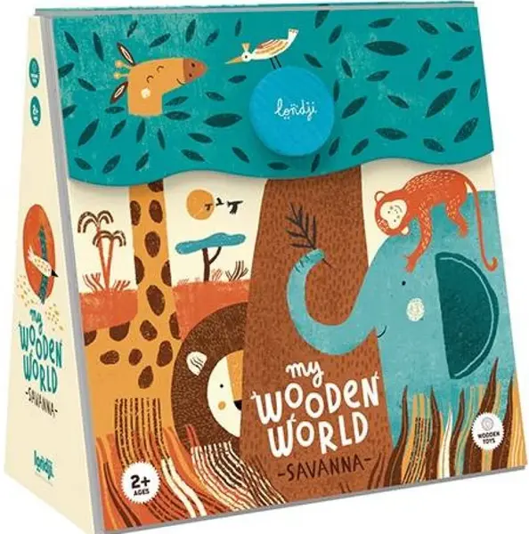 Dřevěná skládačka Savana