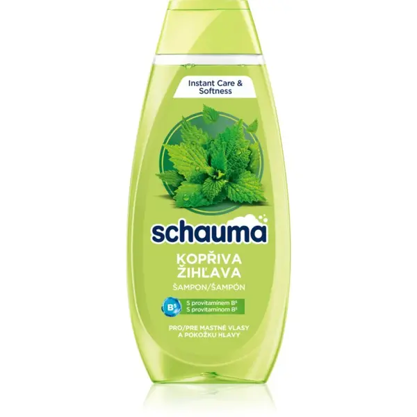 Schwarzkopf Schauma Nettle Freshness čisticí šampon pro mastné vlasy a vlasovou pokožku 400 ml