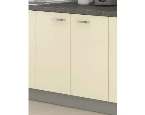 Dolná kuchynská skrinka Karmen 80D, 80 cm, šedá/krémová%