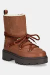 Snehule Tommy Hilfiger REAL SHEARLING LACE-UP SNOWBOOT