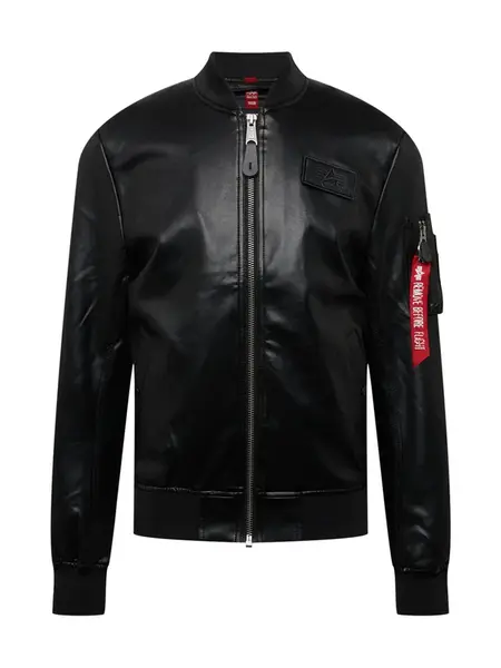 ALPHA INDUSTRIES Prechodná bunda  červená / čierna / biela