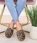 Dámské pantofle Natural Style NS-070 Béžové-Leo