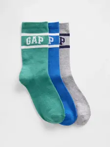 GAP Detské ponožky s logom, 3 páry